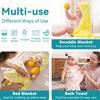 2 Pack Baby Hooded Towel,Viscose for Bamboo Baby Bath Towels Soft for Newborn, Baby Girls Shower Gifts, Bath Essential for Toddlers Girls (Lemon, 29x 29) view 3