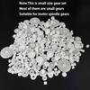 200PCS Module 0.5 Plastic Gear Single Gear Spindle Gear Small Motor Gears for DC Motor RC Car Robot DIY Model Toy Parts (White) view 2
