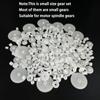 200PCS Module 0.5 Plastic Gear Single Gear Spindle Gear Small Motor Gears for DC Motor RC Car Robot DIY Model Toy Parts (White) view 3