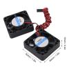 RC 40x40mm Motor Cooling Fans, High Reliability Small Size Light Weight DC 5V, Heat Dissipation, for 4068 4268 4274 4275 Motor (Red view 3