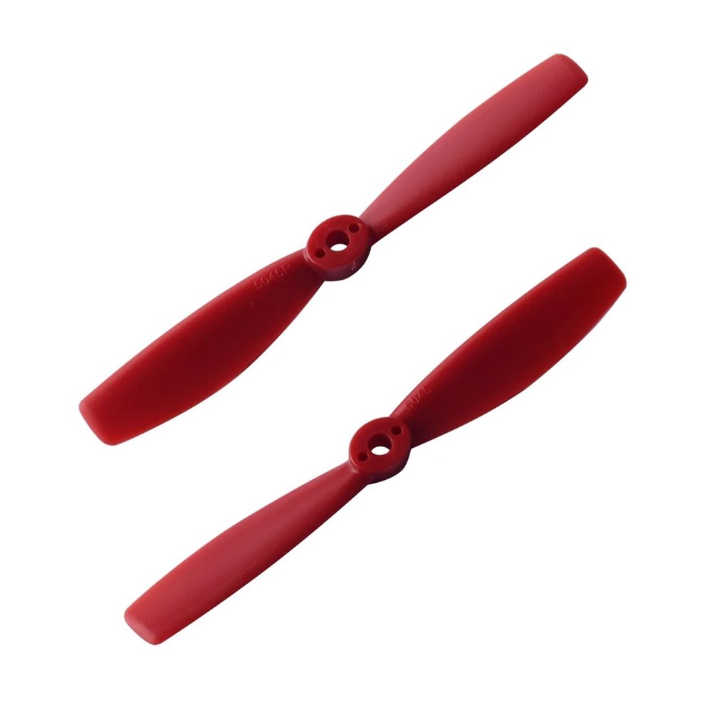 1 Pair 5045 2 Blade Straight Propeller CW CCW Propeller for 2204 2205 Brushless Motor FPV Drone(Red)