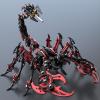 Scorpion 3D Metal Puzzles Kits for Adults Teens  454 Pcs  Mechanical Assembly Models  4 Hours to Build  Ideal for Gifts and Decorations (Black and Red) view 1