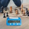 Luwecf Digital Chess Clock, Portable Chess Timer with Memory Function and Voice Reminder for Two-Player Board Games, Blue view 2