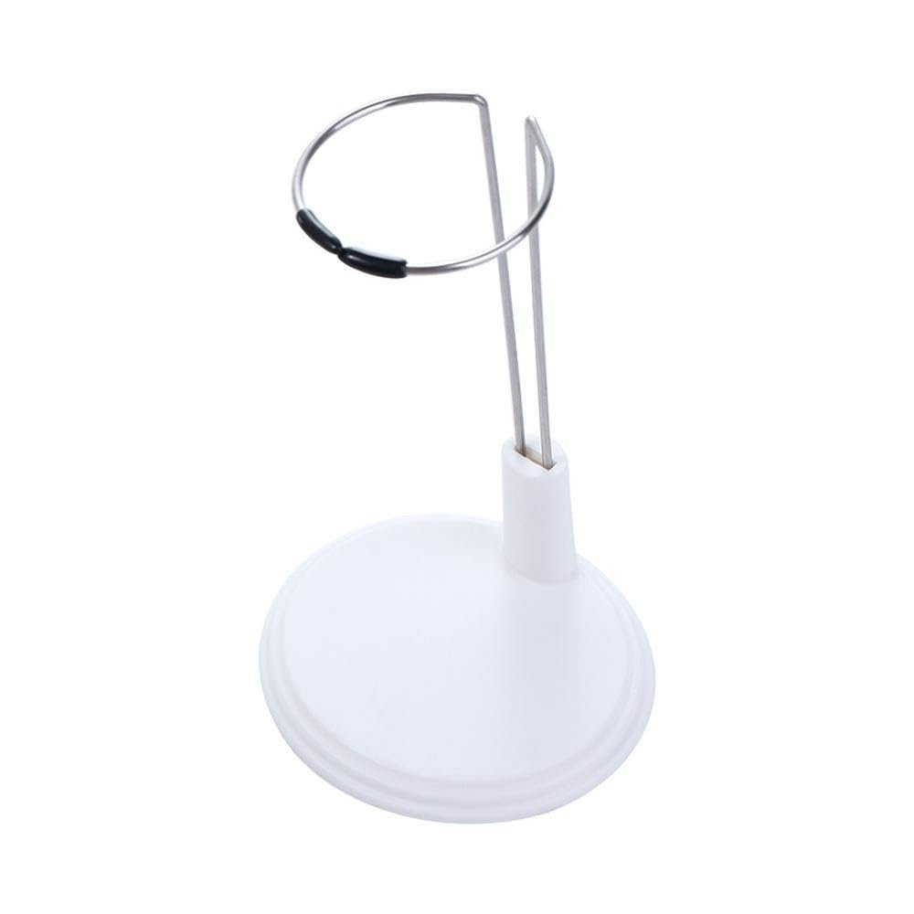Doll Action Figure Stands Plastic Toy Figures Stand Display Holder Cute Adjustable Metal Bracket Doll Stands Accessories(White for 35cm Doll)