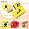 Montessori Puzzle Game for Kids - Wooden Face Changing Magic Cube Game, Educational Face Changing Cubes, 3+ Years (64 Cards, 16 Blocks, 1Bell) view 4