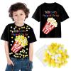 100th Day of School DIY Shirt Kit DIY T-Shirt with Pom Poms Balls Googly Eyes for Kid DIY Art Creative School 100 Days Party Costume (Black) view 1