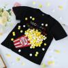 100th Day of School DIY Shirt Kit DIY T-Shirt with Pom Poms Balls Googly Eyes for Kid DIY Art Creative School 100 Days Party Costume (Black) view 2