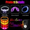 100 Pcs LED Bracelets Sound Activated with Flashing LED Strobe Music Control Light Up Bracelets for Carnival, Concerts, Night Events, Rave, Game Prizes, Birthday Party Favor, Valentine's Day gift view 3