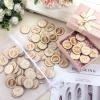 120 Pcs Round Tuit Tokens Bulk Polished Wooden Coins When You Get a Round to It Wooden Nickels with Organza Bag for Inspirational Gift Students Colleague Family view 3