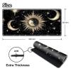 DHYYDSQZ Playmat for MTG, Game Play Mat Card Game Playing 24 x 14 inches Tabletop Magic Play Mats Non-Slip Rubber Base and Stitched Mousepad Desk Mats Playmats for MTG TCG,Art Sun Moon view 2
