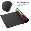 DHYYDSQZ Playmat for MTG, Game Play Mat Card Game Playing 24 x 14 inches Tabletop Magic Play Mats Non-Slip Rubber Base and Stitched Mousepad Desk Mats Playmats for MTG TCG,Beautiful Woman Guitar view 4