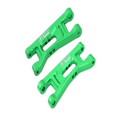 Aluminum 7075 Alloy Front Lower Arms for LOSI 1:24 Micro-B 2WD Buggy RTR-LOS00007 / 1:28 Micro-T 2S 2WD RTR Stadium Truck-LOS-1392 Upgrades - Green