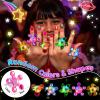 24PCS LED Light Up Fidget Spinner Rings Glow Valentines Party Favors Bulk for Kids 4-8 8-12 Goodie Treat Bags Stuffers Pinata Fillers Carnival Prizes Classroom Treasure Box Toys Birthday Return Gifts view 2