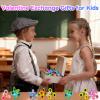 24PCS LED Light Up Fidget Spinner Rings Glow Valentines Party Favors Bulk for Kids 4-8 8-12 Goodie Treat Bags Stuffers Pinata Fillers Carnival Prizes Classroom Treasure Box Toys Birthday Return Gifts view 3
