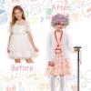 Kitimi Kid 100th Day of School Costume, Old Lady Costume for Girls, 100 Days of School Costume Grandma Granny Wig Accessories Outfit view 4