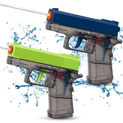 2 Pack Water Guns for Kids - Squirt Gun Water Blaster Soaker Water Pistol Toys for Toddlers Child Boys Girls, Ideal Summer Gifts for Swimming Pool Beach Party Outdoor Water Fighting Toy
