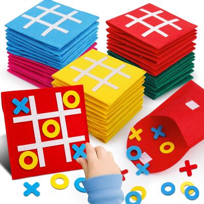 24PCS Tic Tac Toe Strategic Board Game for Kids Valentine Exchange Gifts, Birthday Party Favors Bulk for Kids 4-8 8-12 Goodie Treat Bag Stuffers Classroom Treasure Chest Box Toys Carnival Prizes