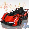 BEUDUOQI 12V7AH Kids Go Kart, Go Kart w/Drift Race Pedal, 390W Extra Powerful Motors,Go Kart with Rocking Mode, Mood Light, Shock Springs Reduce Bumps, Handling for Boys and Girls,Red view 1