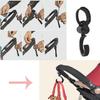 4pcs Stroller Hooks, Walker Hooks Wheelchair Hanging Hooks, 360 Rotation Baby Stroller Hooks Stroller Hanger Diaper Bag Hanger Stroller Bags Purse Organizer Stroller Wheelchair Walker Accessories. view 2