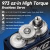 Miuzei Brushless Servo High Torque RC Servo Motor Digital Stainless Steel Gear 8.4V Waterproof Compatible with 1/7, 1/8, 1/10 RC Car (70kg-180) view 3