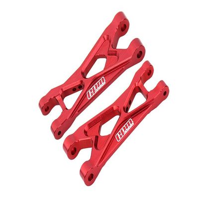 Aluminum 7075 Alloy Rear Lower Arms for LOSI 1:24 Micro-B 2WD Buggy RTR-LOS00007 / 1:28 Micro-T 2S 2WD RTR Stadium Truck-LOS-1392 Upgrades - Red