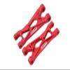 Aluminum 7075 Alloy Rear Lower Arms for LOSI 1:24 Micro-B 2WD Buggy RTR-LOS00007 / 1:28 Micro-T 2S 2WD RTR Stadium Truck-LOS-1392 Upgrades - Red view 1