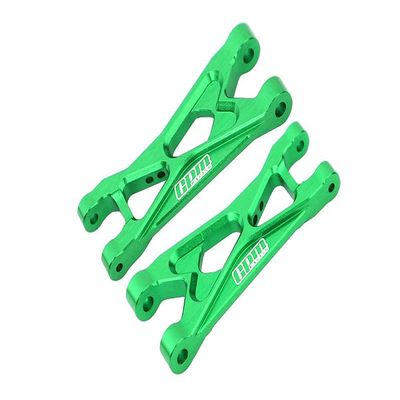 Aluminum 7075 Alloy Rear Lower Arms for LOSI 1:24 Micro-B 2WD Buggy RTR-LOS00007 / 1:28 Micro-T 2S 2WD RTR Stadium Truck-LOS-1392 Upgrades - Green