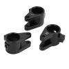 Axle Tube Link Mount Set, Aluminum Counterweight Increase Link Rod Mount Adapter for SCX10 PRO, Enhance RC Car Stability and Climbing Performance (Black) view 3