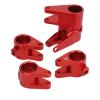 Bognajin Axle Tube Link Mount Set, Aluminum Counterweight Increase Link Rod Mount Adapter for SCX10 PRO, Enhance RC Car Stability and Climbing Performance (Red) view 1