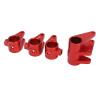 Bognajin Axle Tube Link Mount Set, Aluminum Counterweight Increase Link Rod Mount Adapter for SCX10 PRO, Enhance RC Car Stability and Climbing Performance (Red) view 3