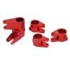 Bognajin Axle Tube Link Mount Set, Aluminum Counterweight Increase Link Rod Mount Adapter for SCX10 PRO, Enhance RC Car Stability and Climbing Performance (Red) view 4