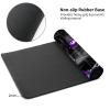 DHYYDSQZ Playmat for MTG, Game Play Mat with Zones for MTG TCG Card Game Playing 24 x 14 inches Trading Card Game Playmats Non-Slip Rubber Base and Stitched Mousepad Desk Mats, Purple Eyes Cat view 4