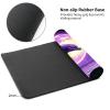 DHYYDSQZ Playmat for MTG, Game Play Mat for MTG TCG 24 x 14 inches Trading Card Game Playmats with Zones Non-Slip Rubber Base and Stitched Mousepad Desk Mats, Purple Moon Dolphin Jumping view 4