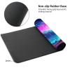 DHYYDSQZ Playmat for MTG, Game Play Mat with Zones for MTG TCG Card Game Playing 24 x 14 inches Trading Card Game Playmats Non-Slip Rubber Base and Stitched Mousepad Desk Mats, Mountain Landscape view 4
