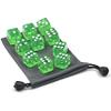 10 Pcs Green 6-Sided Dice Set | 19mm Bulk Board Game Dice, Math Learning and Classroom Standard Dotted Game Dice view 1