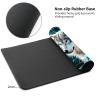DHYYDSQZ Playmat for MTG, Game Play Mat with Zones for MTG TCG Card Game Playing 24 x 14 inches Trading Card Game Playmats Non-Slip Rubber Base and Stitched Mousepad Desk Mats, Dream Catcher Wolves view 4