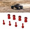 4 Pcs RC Wheel Hex Hub Aluminum Alloy Replacement 12mm Hex Hubs Extension Combiner for 1/10 RC Climbing Car (Red) view 3