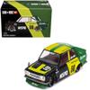 1:64 Scale Diecast Model Car Compatible with Nissan Datsun Street 510 Racing V2 Black Yellow Limited Edition by Kaido House KHMG131 view 1