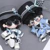 niannyyhouse 20cm Doll Clothes Bucket Hat Coat Pants T-Shirt Backpack Glasses Cool Outfit 8in Plush Toy Dressup (White) view 2
