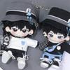 niannyyhouse 20cm Doll Clothes Bucket Hat Coat Pants T-Shirt Backpack Glasses Cool Outfit 8in Plush Toy Dressup (White) view 4