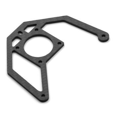 JOYSOG Carbon Fiber Motor Fan Mount for Tamiya BB01 BBX BB-01 1/10 RC Cooling Bracket Motor Fan Bracket Upgrades Part