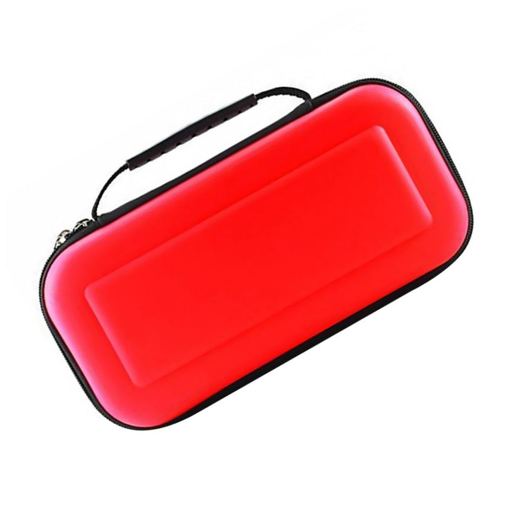 RXALUTMER Game Console Carrying Case/4 (Red) - Soft Shell, Zipper Closure, 10 Compartments, Compatible with Game Console, 5E+1 grams, Model 86559