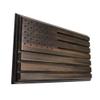 12 X 7.5" Coin Display Military Challenge Coins Stand Holder Display Rack Wooden Army Collectible Poker Casino Chip Display Wood Stand, Holds 20-30 Coins Brown American Flag 10123-NEW-NF view 4