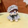 niannyyhouse 10cm 15cm Doll Clothes Headdress Bow tie Skirt Accessories Hat Cape Pants Plush Toys Dress Up (B-White, 10cm) view 2