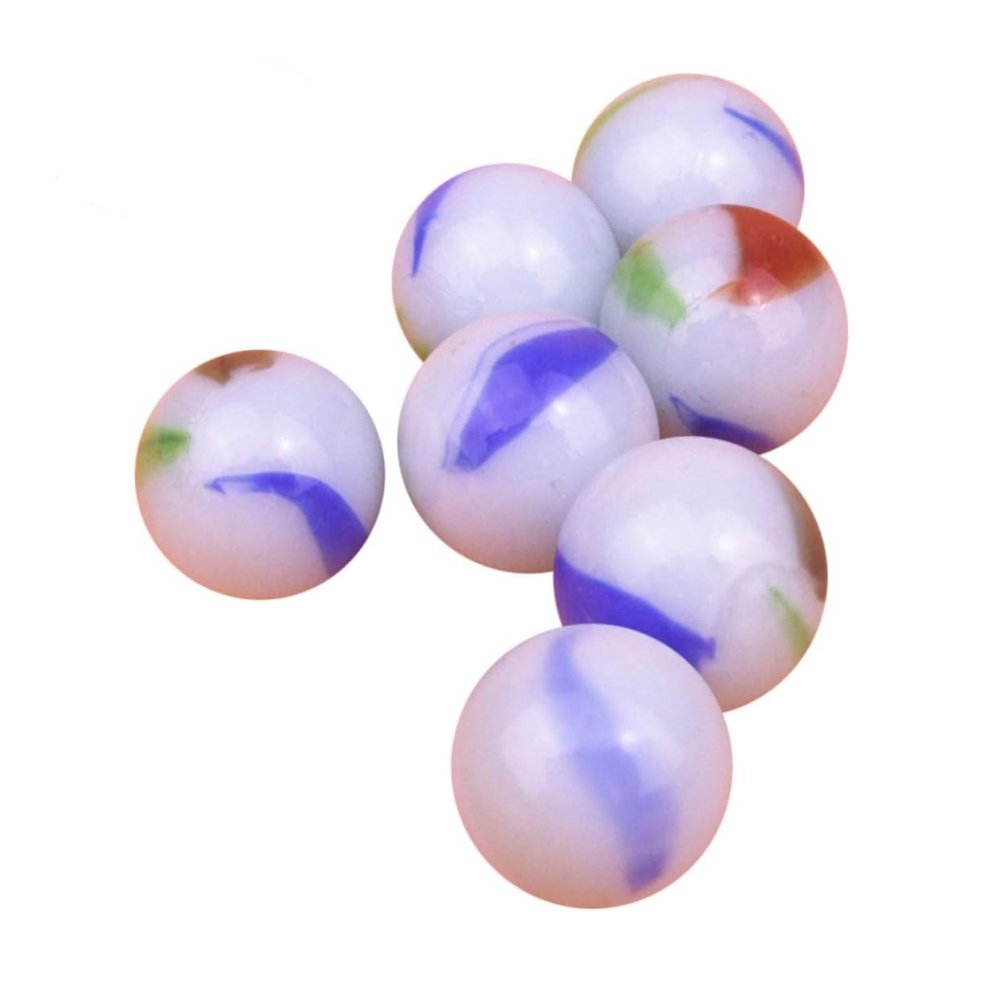 TOBBOMEY 50pcs Patterned Glass Marbles for Crafts for Boy Girl Games and Decoration Smooth Texture for Bulk Glass Beads Collection