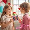 Shemira 24 Pack Valentines Day Cards for Kids, 24 Light Up Spinning Toy Pens for Valentines Gifts Exchange, Valentine School Classroom Favors for Kids Boys Girls, Valentines Cards for Kid view 3
