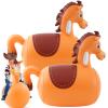 Hiboom 2 Pcs Giant Inflatable Hopping Toys 51 Inch Bouncer Animal Toys Ride on Animal Bouncy on Hopping for Birthday Party Gifts Supplies(Horse) view 1