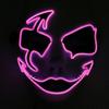 SHANJIA Halloween Mask, Light Up Mask Scary Skull Mask for Halloween Festival Cosplay Masquerade Carnival Party (Pink) view 1