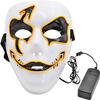 SHANJIA Halloween Mask, Light Up Mask Scary Skull Mask for Halloween Festival Cosplay Masquerade Carnival Party (Pink) view 3