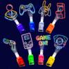 24PCS Video Game Party Favors-LED Finger LightsGlow-in-the-Dark Light-Up Toys Bulk for Kids Boys Girls, Gamer Birthday Party Decorations Supplies, Kids' Party Goodie Bags,Classroom Prizes, Fun Gifts view 1